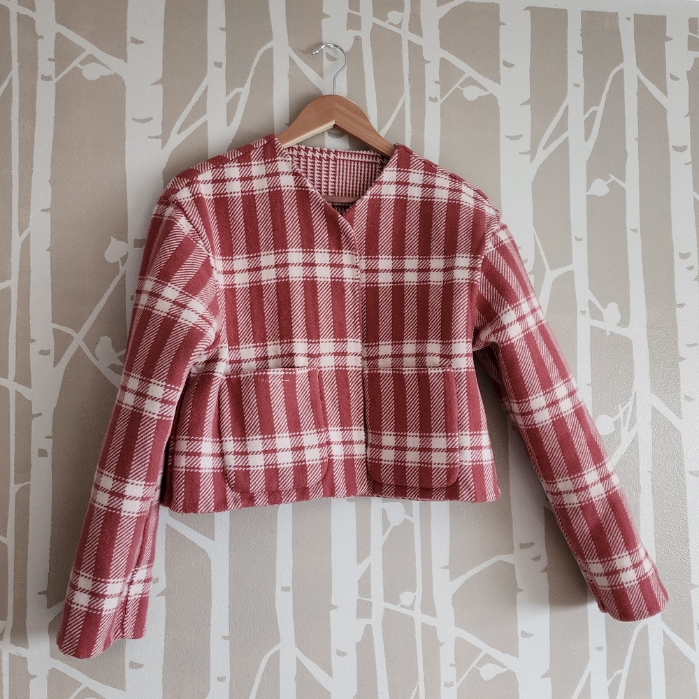 Splendid: Checkered/ Plaid Reversible Jacket - Picture 6 of 6